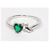 Image 1 : NEW SIZE 8 CAT WITH GREEN RHINESTONE HEART