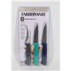 Image 1 : NEW FARBERWARE 3PC PARING KNIFE SET