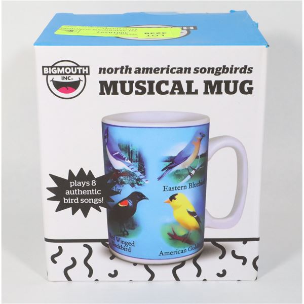 NEW NORTH AMERICAN SONGBIRDS MUSICAL MUG HAND