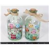 Image 1 : 2 NEW DECORATIVE OWL THEME BOTTLES