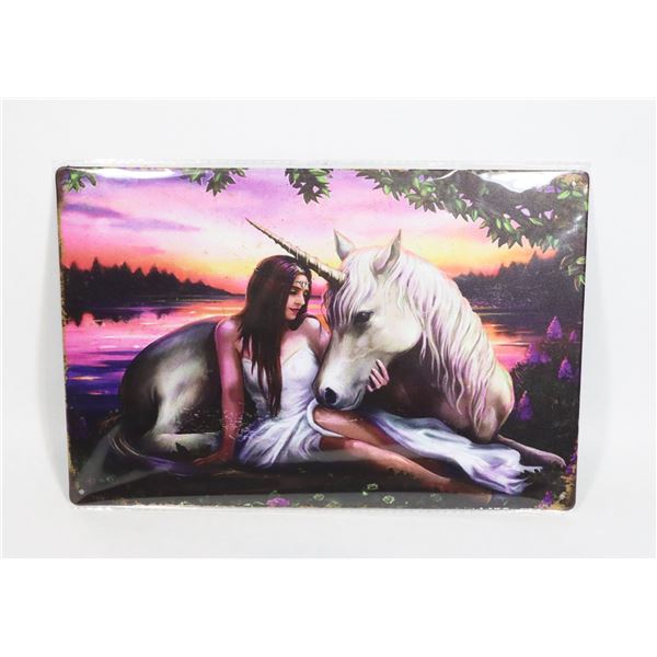 NEW 12" X 8" ART METAL SIGN