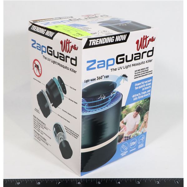 NEW ULTRA ZAPGUARD UV LIGHT MOSQUITO KILLER.