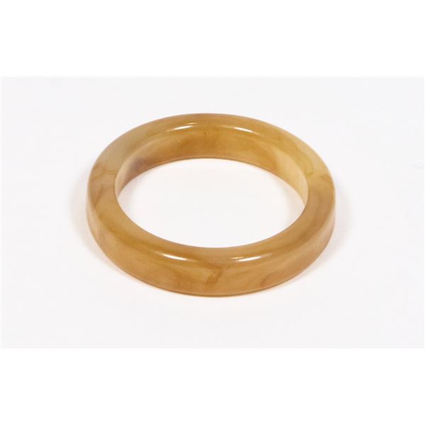 NEW THIN BAND TAN COLORED RESIN RING