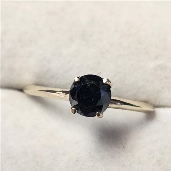 BZ1357-2 10K BLACK DIAMOND RING SIZE 6