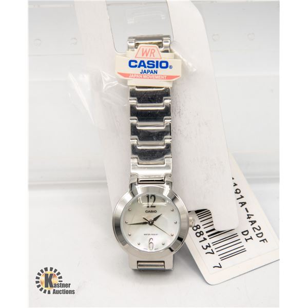 NEW CASIO LADIES WATCH, MOTHER OF PEARL