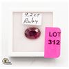 Image 1 : 9.2 CT OVAL RUBY HAS BEEN COLOUR & HEAT TREATED