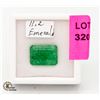 Image 1 : 11.2 CT EMERALD CUT EMERALD HAS BEEN COLOUR & HEAT