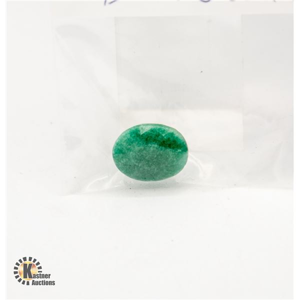 10.00 CT OVAL EMERALD HAS BEEN COLOUR & HEAT