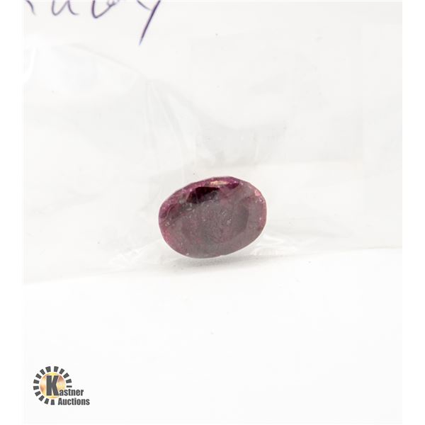 15.60 CT OVAL RUBY HAS BEEN COLOUR & HEAT