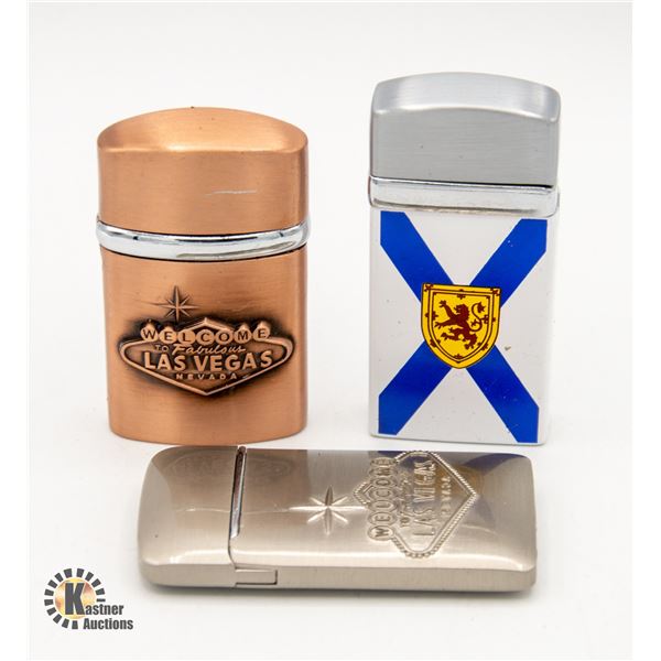 VINTAGE NOVA SCOTIA LIGHTER AND 2 LAS