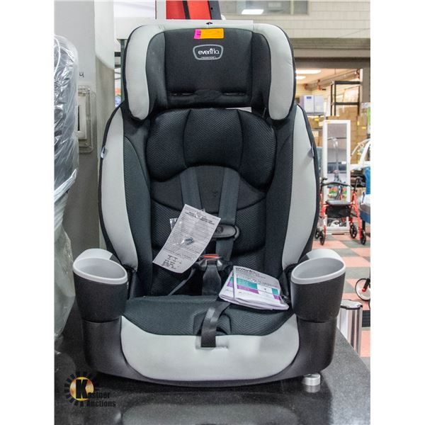 EVENFLO MAESTRO SPORT CAR SEAT, BLACK/GREY