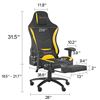 Image 2 : NEWLY ASSEMBLED ECLIFE GAMING CHAIR WITH CUSHION &
