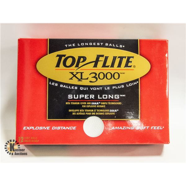 NEW TOP FLITE XL 3000 SUPER LONG 12 GOLF BALLS