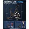 Image 2 : NEW CHAOKE STATIONARY EXERCISE BIKE WITH