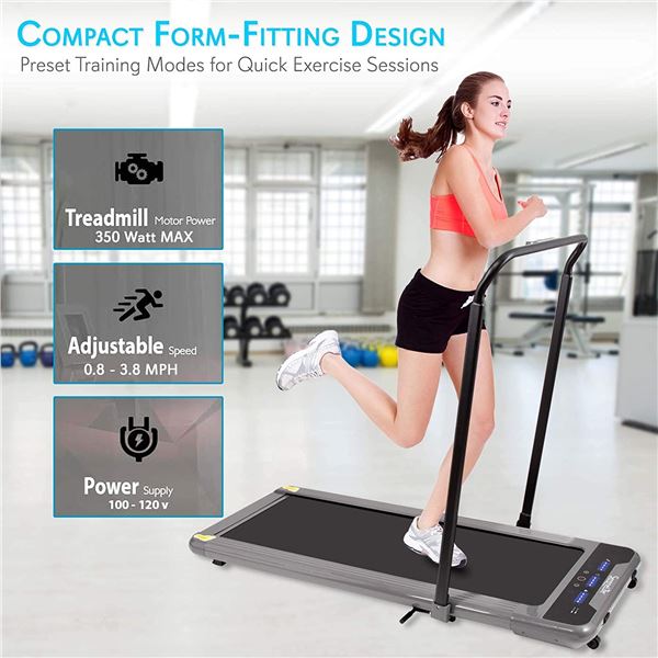 NEW SERENE LIFE SPACE SAVER TREADMILL WITH REMOTE