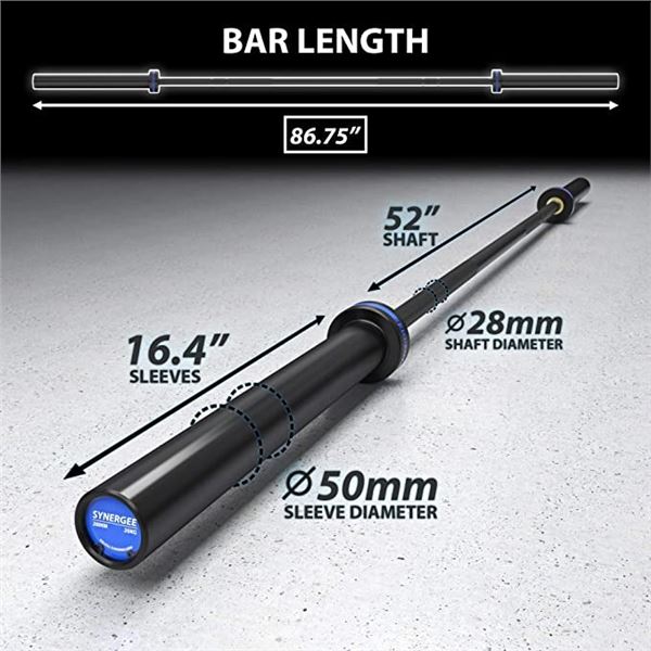 NEW SYNERGEE 20KG WEIGHT LIFTING BAR