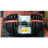 Image 2 : NEW ADJUSTABLE DUMBBELL 2.5KG - 24KG, BLACK/RED