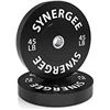 Image 1 : NEW PAIR OF SYNERGEE 45LB BUMPER PLATES, BLACK