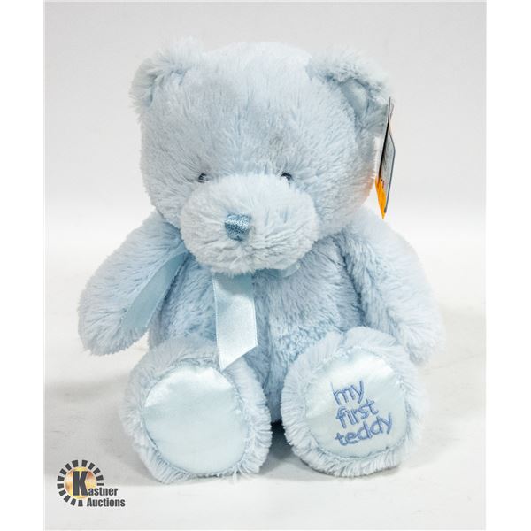 NEW GUND LIGHT BLUE "MY FIRST TEDDY" STUFFED BEAR