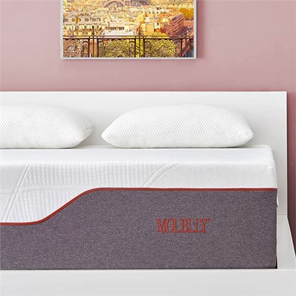 NEW QUEEN SIZE MOLBLLY 10" MEMORY FOAM MATTRESS