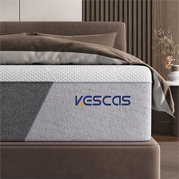 NEW KESCAS 10 INCH FULL MATTRESS - COLOURS MAY