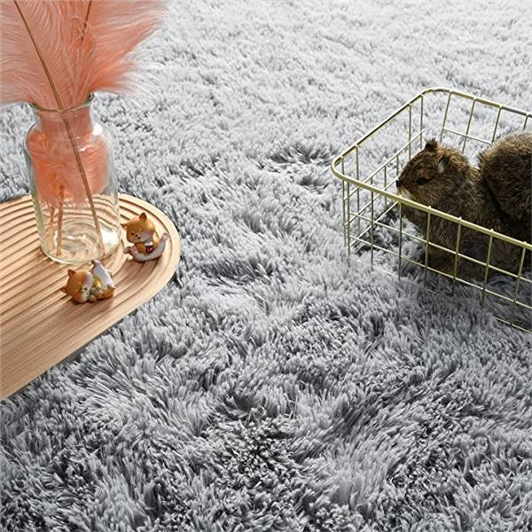 NEW ANDECOR SOFT FLUFFY BEDROOM RUG 5'X8'  W/