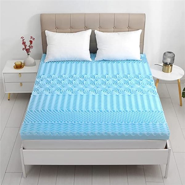 NEW YUGYVOB 7 ZONE QUEEN SIZE MATTRESS TOPPER