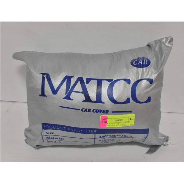 NEW MATCC POLYESTER CAR COVER. 440X180X160CM