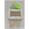 Image 1 : NEW DRY PET FOOD STORAGE BIN W/ SCOOP & MEASURING