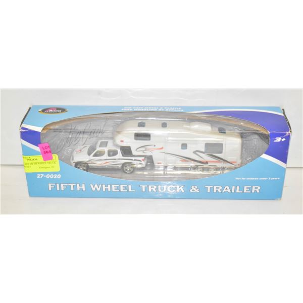 NEW DIECAST FIFTH WHEEL TRUCK & TRAILER SET