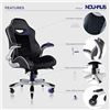 Image 2 : NEW NOUHAUS VELOUR ERGONOMIC GAMING CHAIR