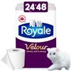 Image 1 : NEW 24 DOUBLE ROLLS OF ROYALE VELOUR BATHROOM