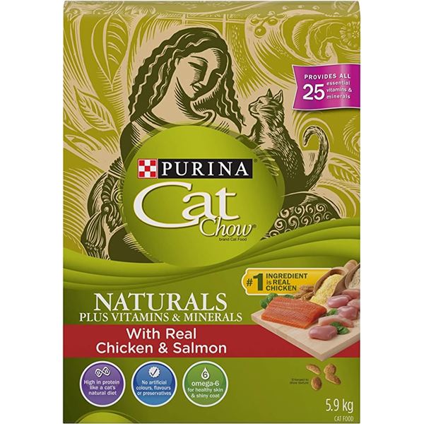 NEW 5.9KG BAG OF PURINA CAT CHOW W/ REAL CHICKEN &