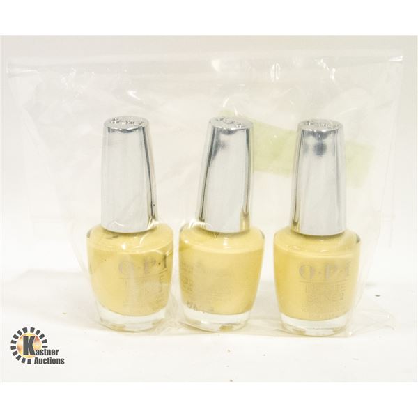 3 NEW BOTTLES OF OPI NAIL LACQUER