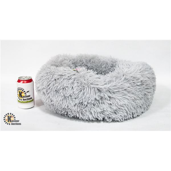 NEW CAT / DOG DONUT PET BED WITH SHAGGY ULTRA SOFT