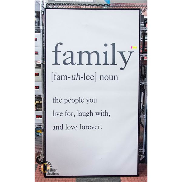 LARGE 41X72 FAMILY PICTURE