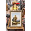 Image 1 : APPROX 11X15 TAMARACK GALLERY OIL PAINTING WITH