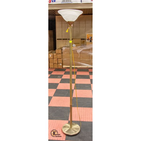 GOLD FLOOR LAMP 70"