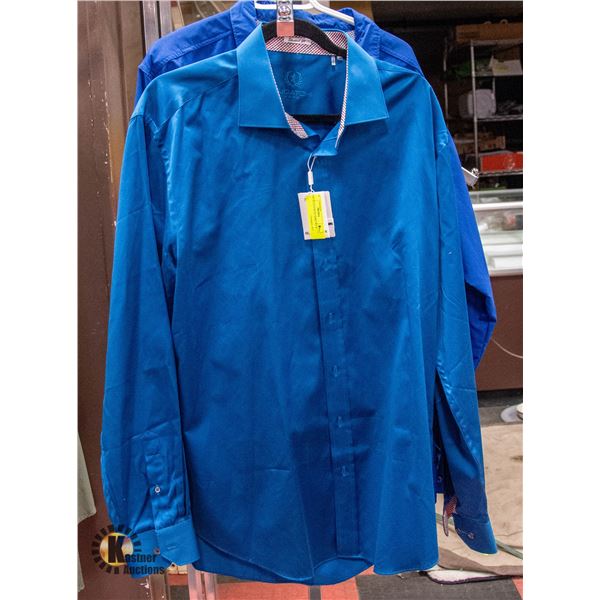 NEW BUGATCHI XXL SHIRT BLUE