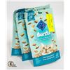 Image 1 : 4 NEW SEALED PACKS BLUE BUFFALO CAT TREATS SEAFOOD