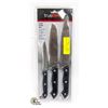 Image 1 : NEW SEALED 3 PIECE CHEF KNIFE SET