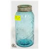 Image 1 : ANTIQUE CLEAR GLASS QUART SEALER