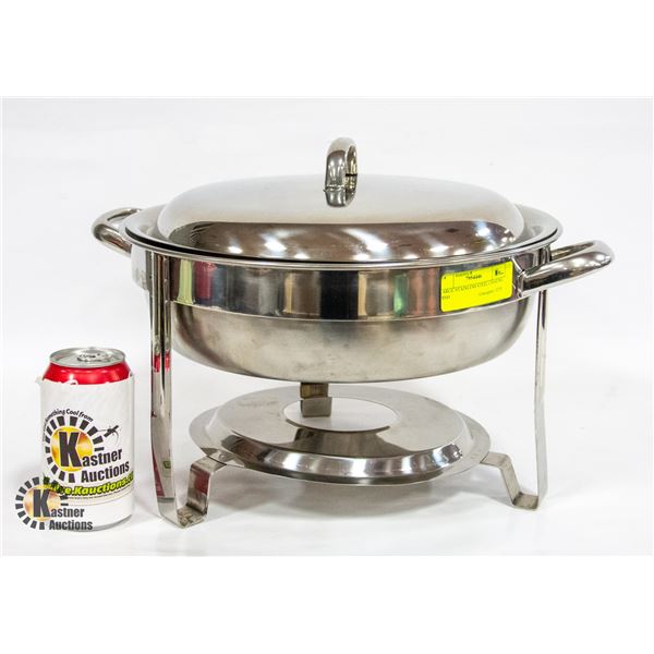 LARGE STAINLESS STEEL CHAFING DISH