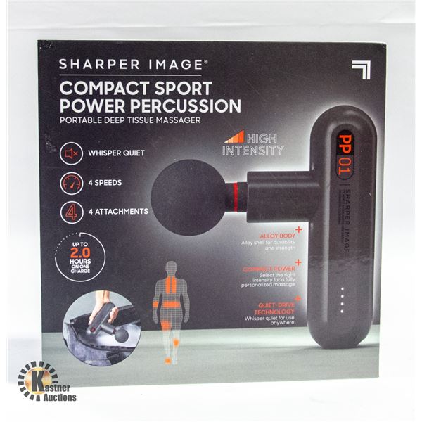 NEW SHARPER IMAGE COMPACT SPORT MASSAGER