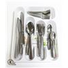 Image 1 : NEW 60PCS CUTLERY SETS WITH TRAYS,WHITE