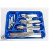 Image 1 : NEW 60PCS CUTLERY SETS WITH TRAYS,BLUE