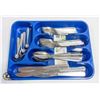 Image 1 : NEW 60PCS CUTLERY SETS WITH TRAYS,BLUE