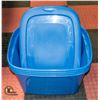 Image 1 : BUNDLE OF 4 TUFFSTORE 63 LITER STORAGE TOTES