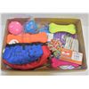 Image 1 : LARGE FLAT OF DOGGY TOYS & WATER BOWLS