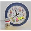 Image 1 : ESTATE VINTAGE LOONEY TUNES WALL CLOCK